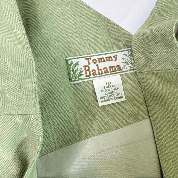 Vintage Tommy Bahama Dress Suit Set Womens 10 Tropical 100% Silk Hawaiian Floral - Picture 3 of 12